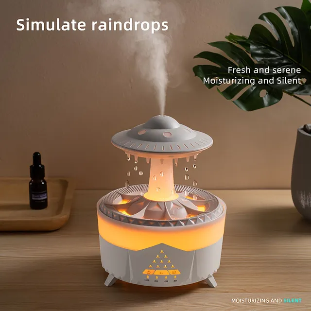 Intelligent air humidifier with aromatherapy and large tank