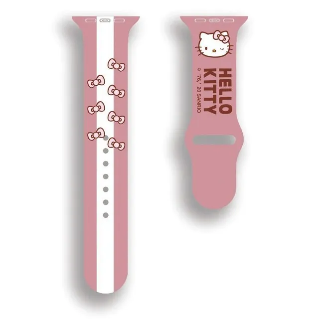 Silicone bracelet for Apple Love kitty 38 to 41 mm