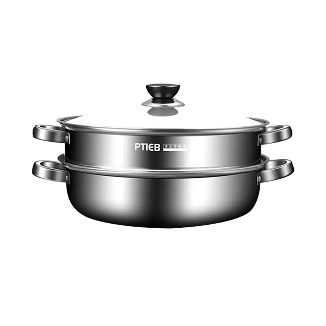 Stainless steel steam pot with 3 floors (2 layers) for restaurants: Extreme cooking experience