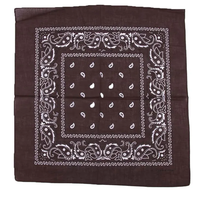 Luxusní  Hip-Hop Bandana šátek unisex brown