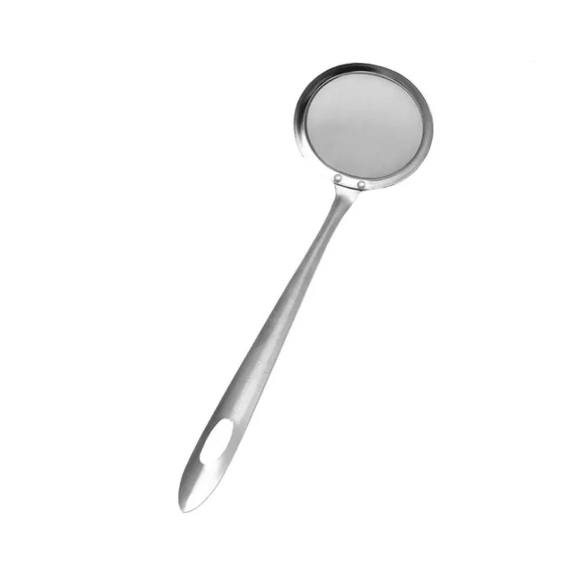 Scoop and colander 2v1 of stainless steel