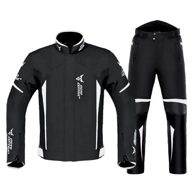 Costum de motociclist (jachetă moto + pantaloni pentru motocicletă)