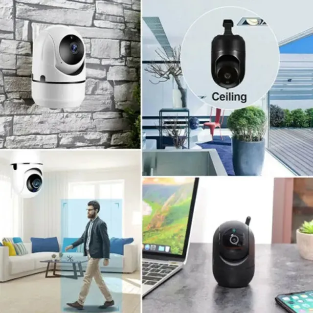 Smart home security camera IP YCC365 Plus 1080P HD with automatic tracking and night vision