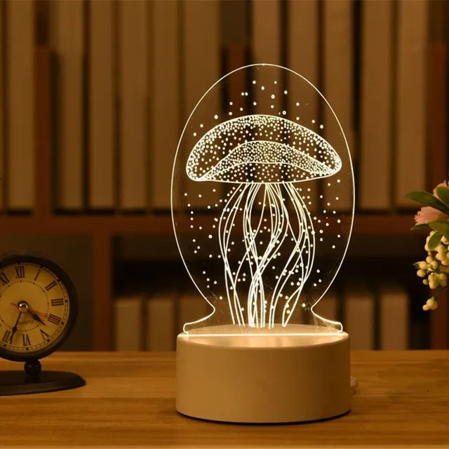 3D lamp with Christmas motifs - USB