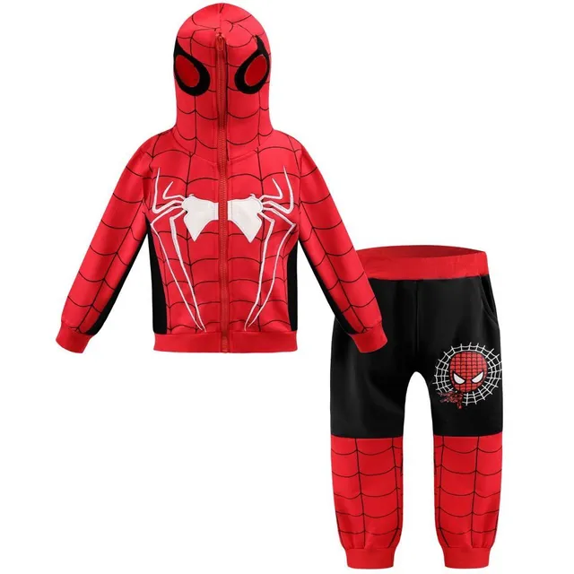 Dziecko cosplay tracksuit z drukiem Spider-Man