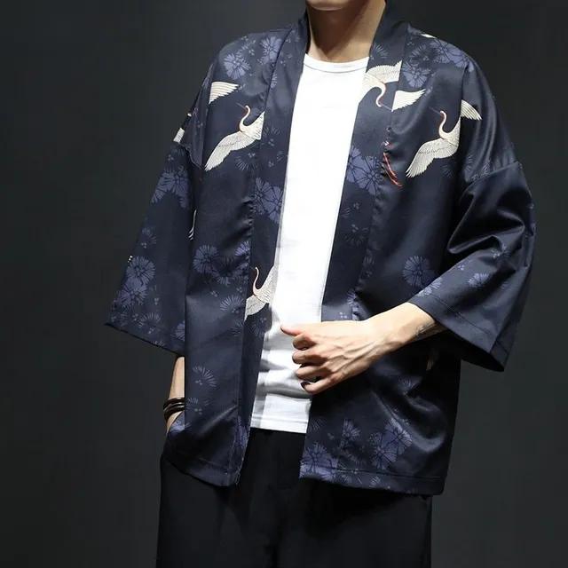 Pánské stylové lení kimono