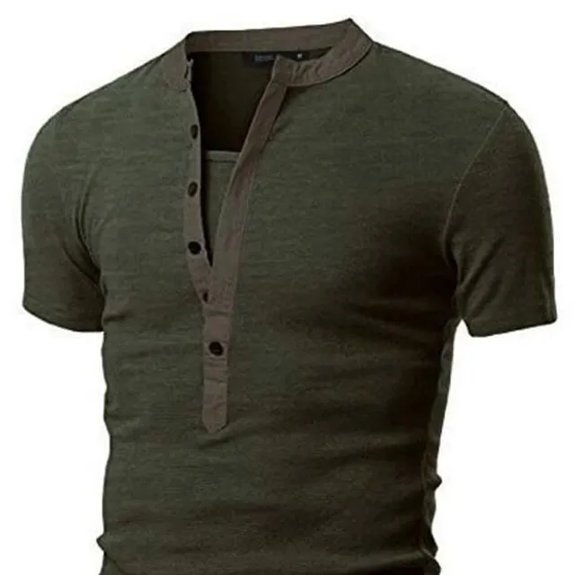 Stylish men's t-shirt with buttons Joseph