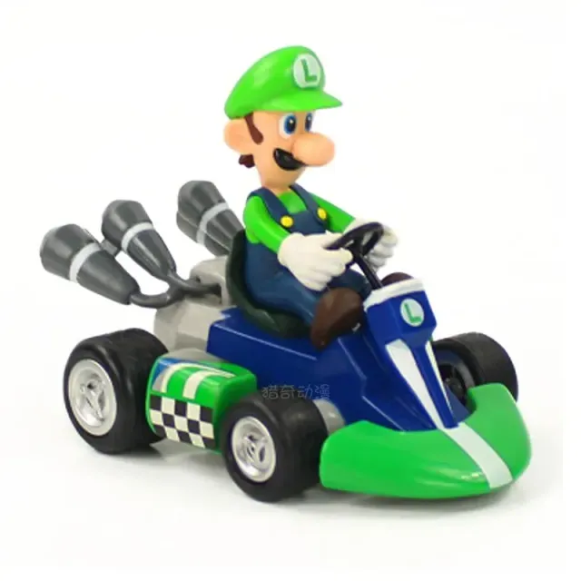 Hračky pre deti - go-kart s populárnymi postavami Super Mario