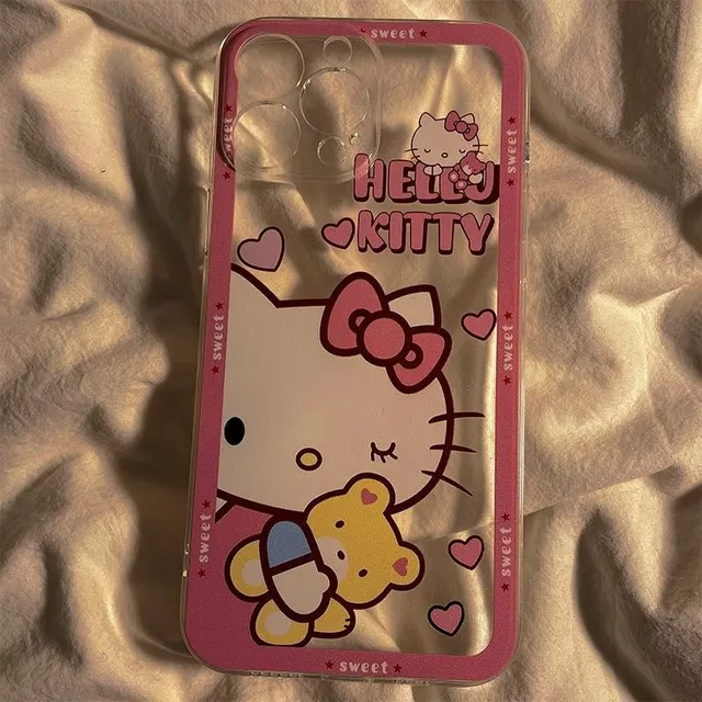 Beautiful silicone iPhone cover with cat motif