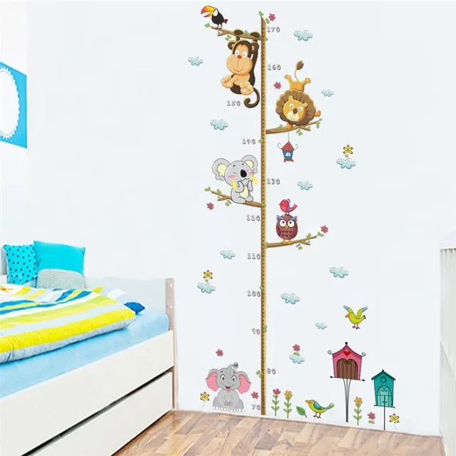 Children's Self-adhesive Wall Meter Animal