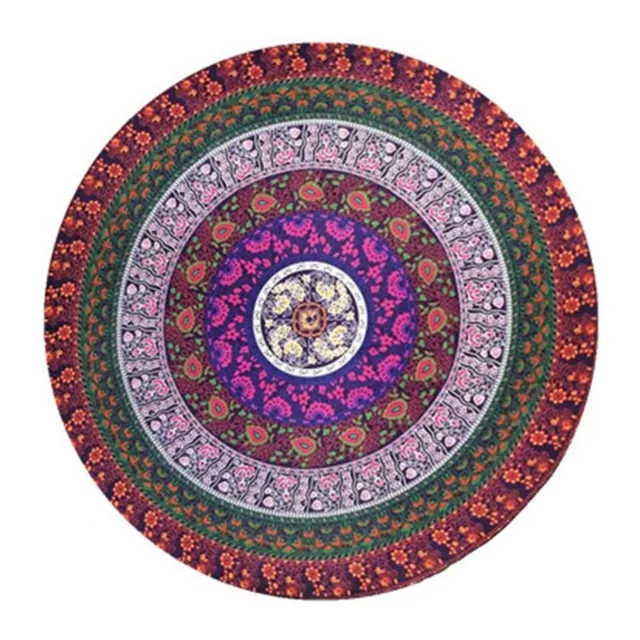 Modern original stylish beach towel with theme colorful mandala