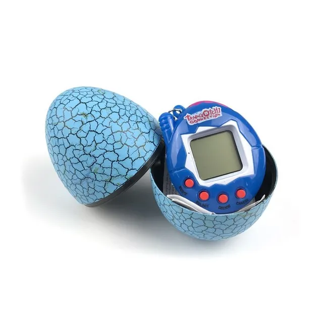 Children's retro toy Tamagotchi in dinosaur egg