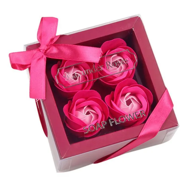 Flower-shaped soap gift pack