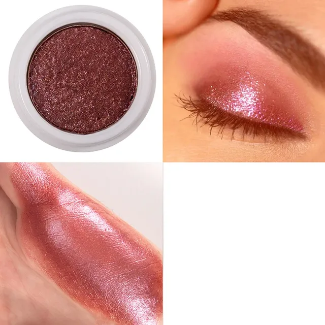 Luxurious metallic eye shadows - changing color when changing angle of light, several color variants