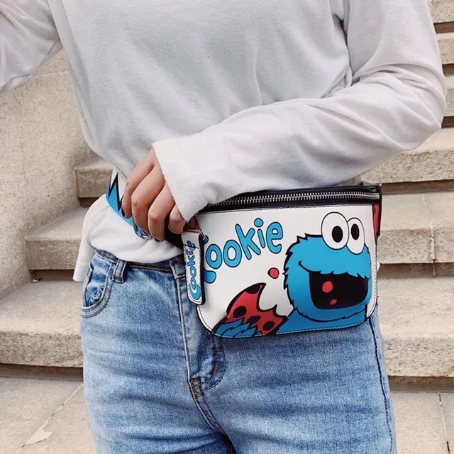 Designer women's fanny pack with cute print of Koksík