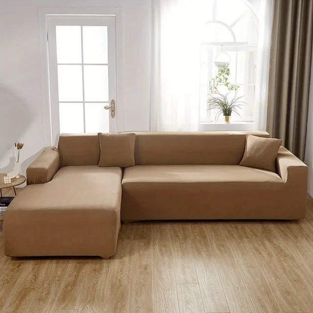 Universal elastic sofa cover - anti-slip, with furniture protection - bedroom, office, living room - comfortable home