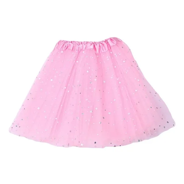 Dětská barevná sukně s flitry p