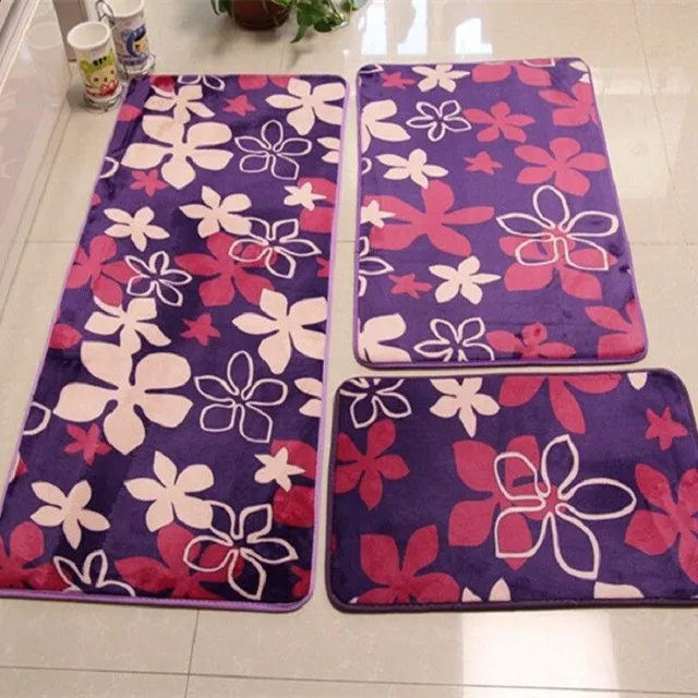 Bathroom mats with 3 pcs