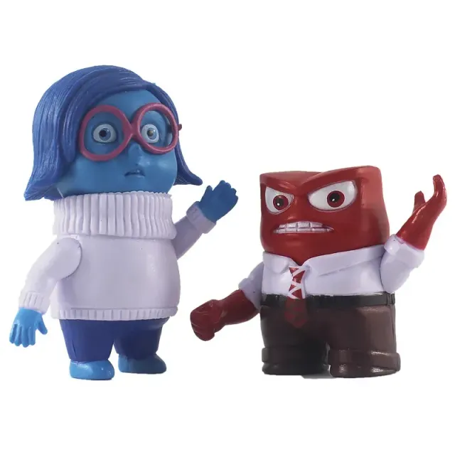 Ensemble de figurines Inside Out 2 avec les personnages Joy, Sadness et d'autres pour enfants