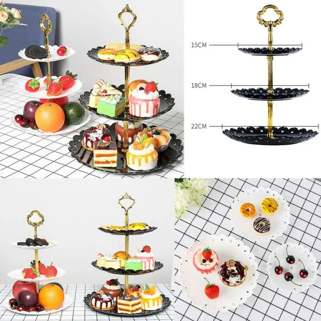 Plastic fruit or candy stand