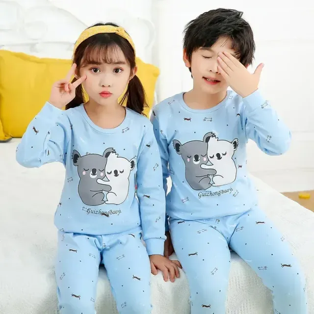 Children's pajamas with long sleeves for boys and girls