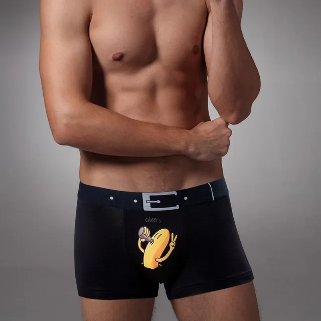 Funny men's boxers with banana