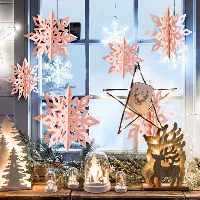 Decorative Christmas Flakes - 6 pcs