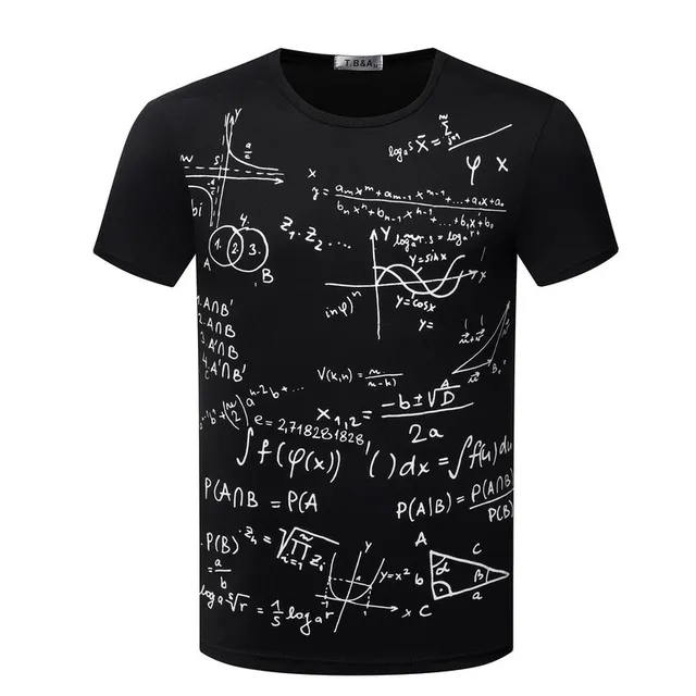 Men's shirt Gilbert with mathematical equation - two variants