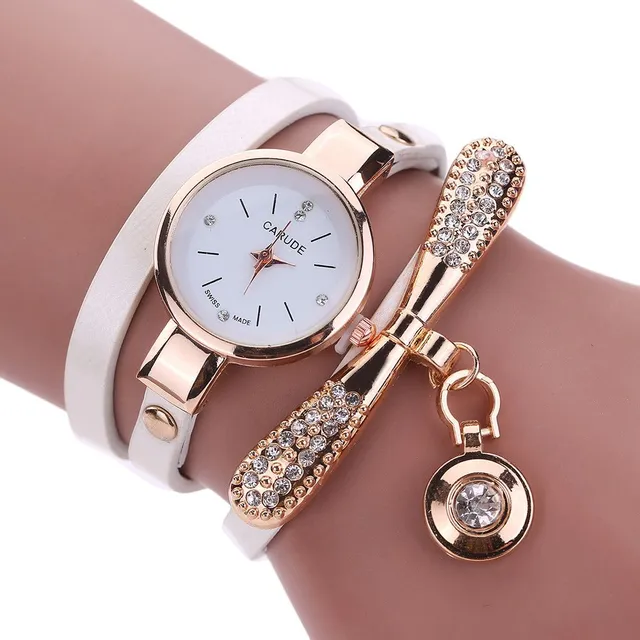 Ensemble femme - Montre et bracelet avec gemme - 8 couleurs