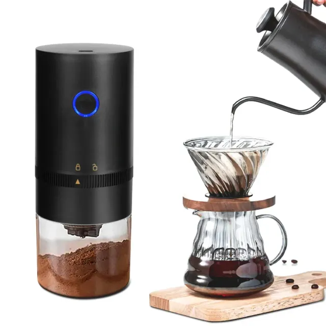 Univerzálny prenosný elektrický mlynček na kávu s USB nabíjaním pre perfektnú chuť
