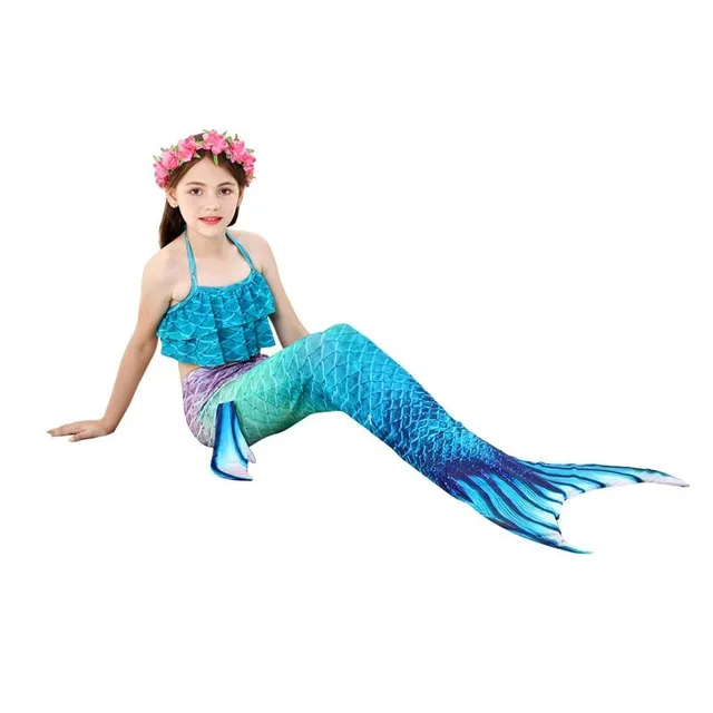 Girls Cute Swimsuit Mermaid