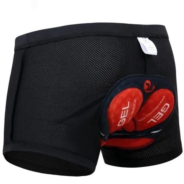 Férfi kerékpáros rövidnadrág 5d-gel-pad-underwear M