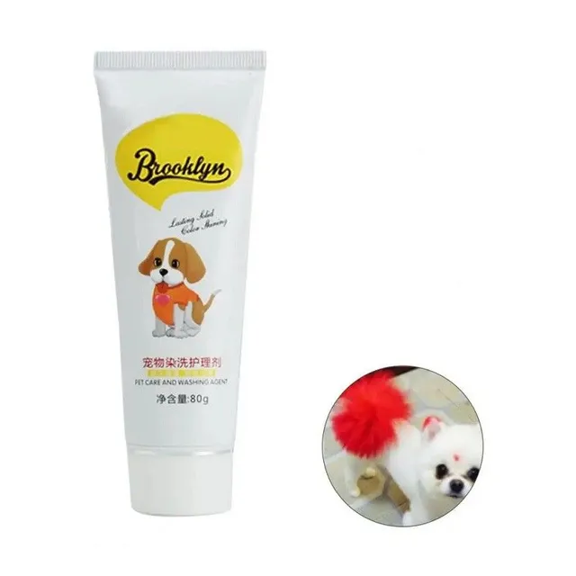 Hair color for dogs and cats Hair coloring cream 80 g Pets accessories