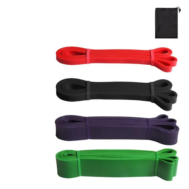 Fitness rubber - 4 rubber set with different resistance