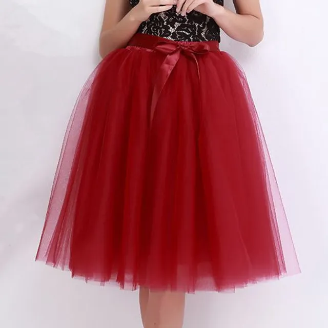 Women's Tulle Tutu Skirt with Bow