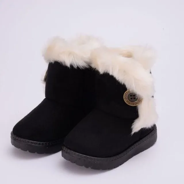 Girls winter roller with fur coat