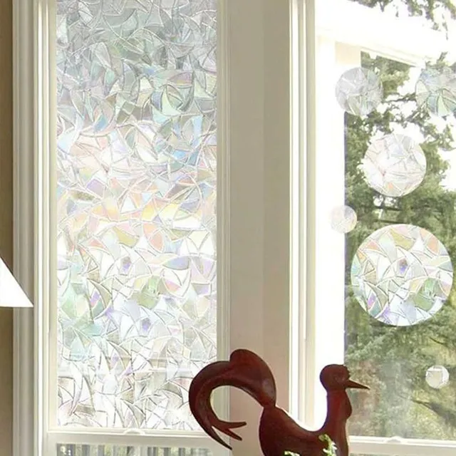 Self-adhesive films for glass with mosaic