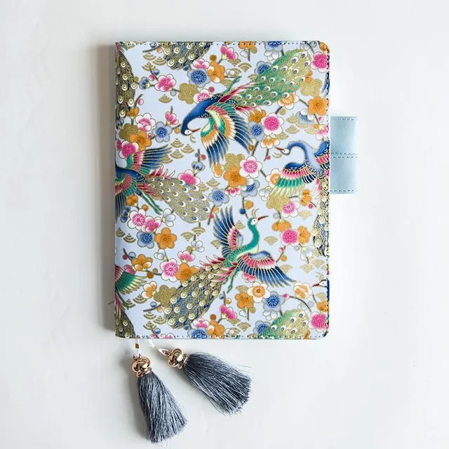 Diary with Japanese fabric cover