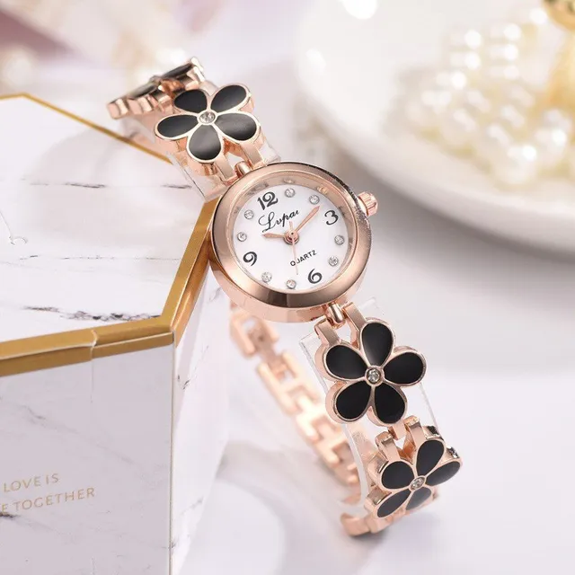 Women's Watch with Flowers