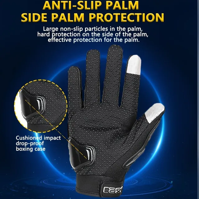 Summer motorcycle gloves for men - breathable, protective, anti-fall, anti-slip, touch screen