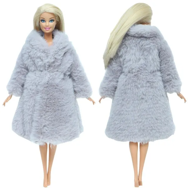 Soft coat for Barbie doll 15