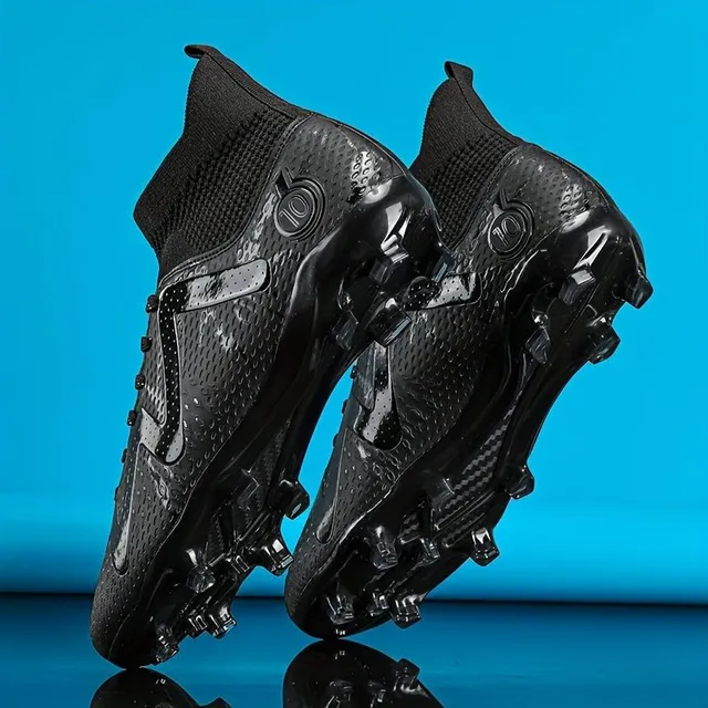 Men's football boots with ankle FG - professional outdoor non-slip breathable laceration