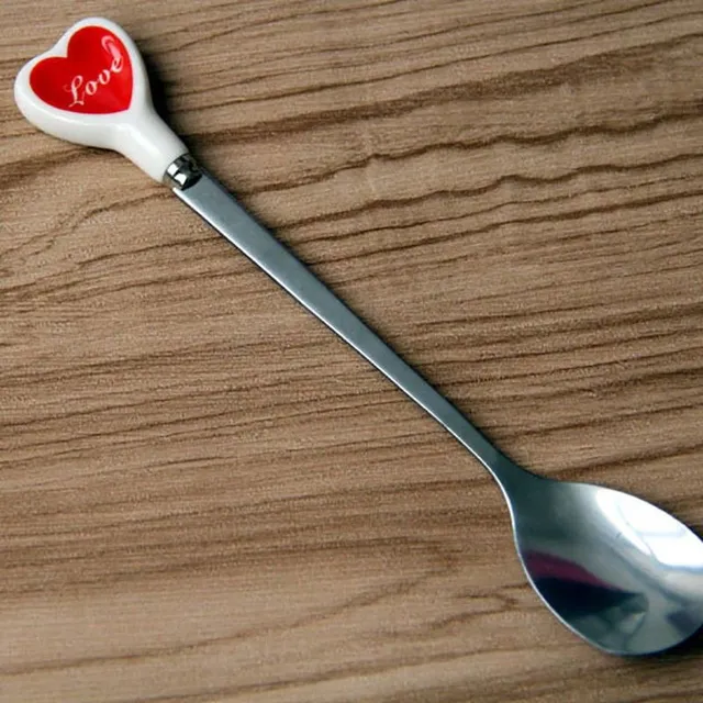 Tea spoon with heart