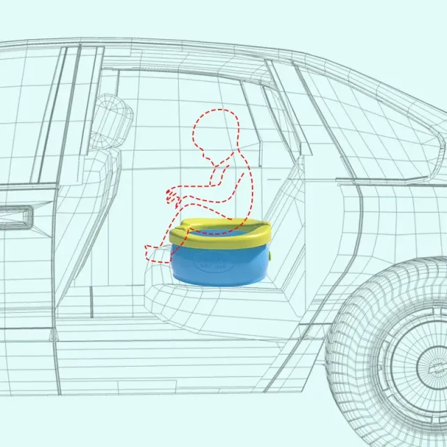 Toilette de voyage pliable pour enfants - Deux couleurs