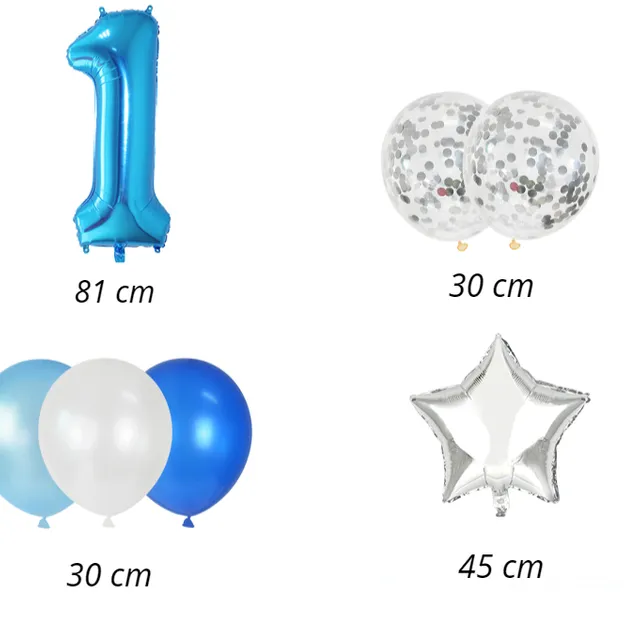 Set dokonalých balónikov na oslavu vo viacerých farbách