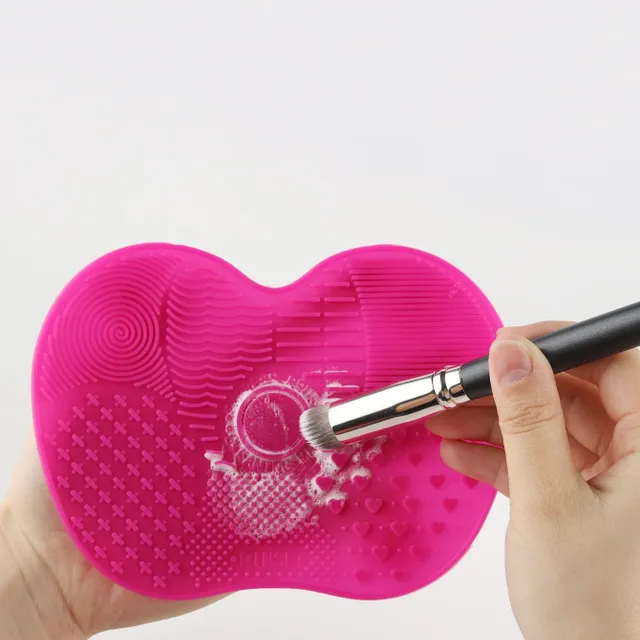 Silikonová jednobarevná podložka na čištění make-upových štětců