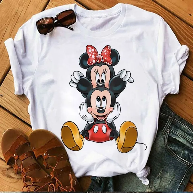 Damski nowoczesny T-shirt Mickey Mouse Burch