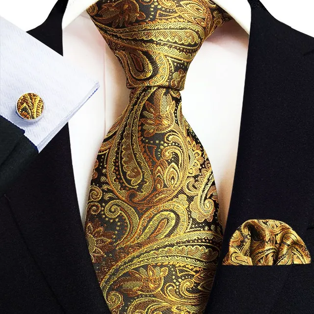 Luxury men's silk tie