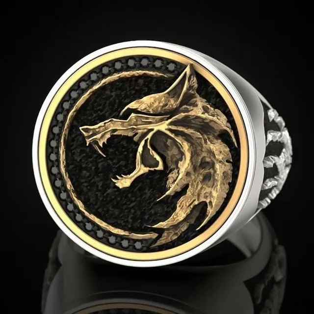 Men's Two Color Ring The Witcher