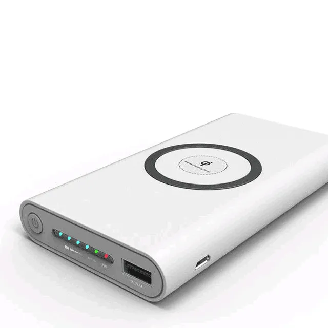 Încărcător wireless Qi - Power bank portabil universal de 10000mAh pentru iPhone și Android